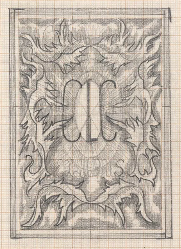 Ontwerp voor ex libris van Carel Lion Cachet — Carel Adolph Lion Cachet