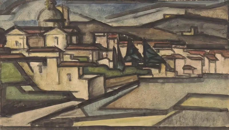 Gezicht op een Italiaanse stad — Reijer Stolk