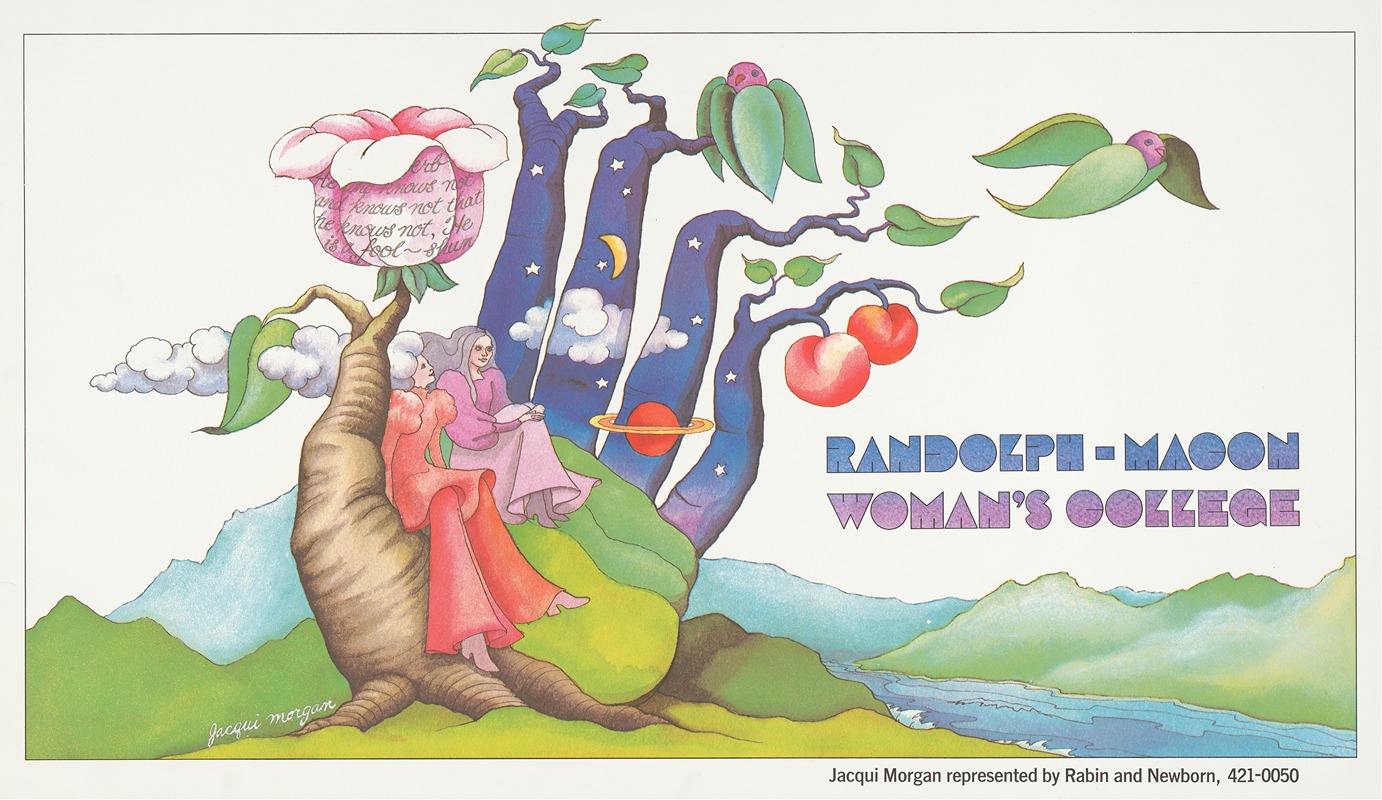 Randolph-Macon Woman's College by Jacqui Morgan, 1970 — digital art print download