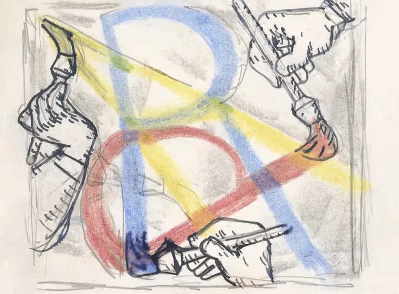 Maandblad Verf en Kunst van P.A. Regnault (ontwerp) — Leo Gestel