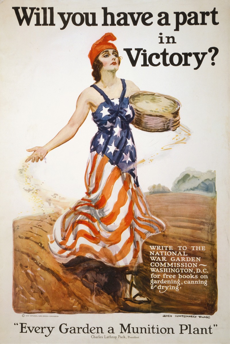 Will you have a part in victory by Джеймс Монтгомери Флагг, 1918 — digital art print download