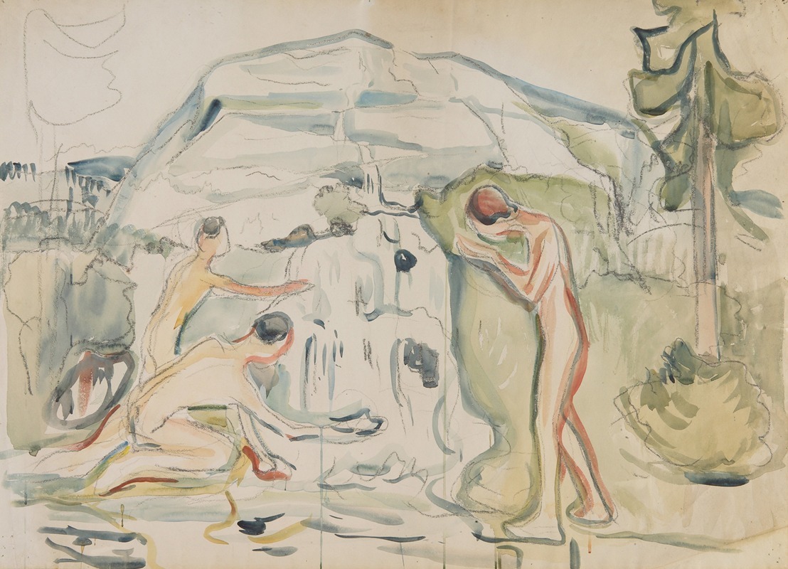 Источник by Эдвард Мунк, 1910 — digital art print download