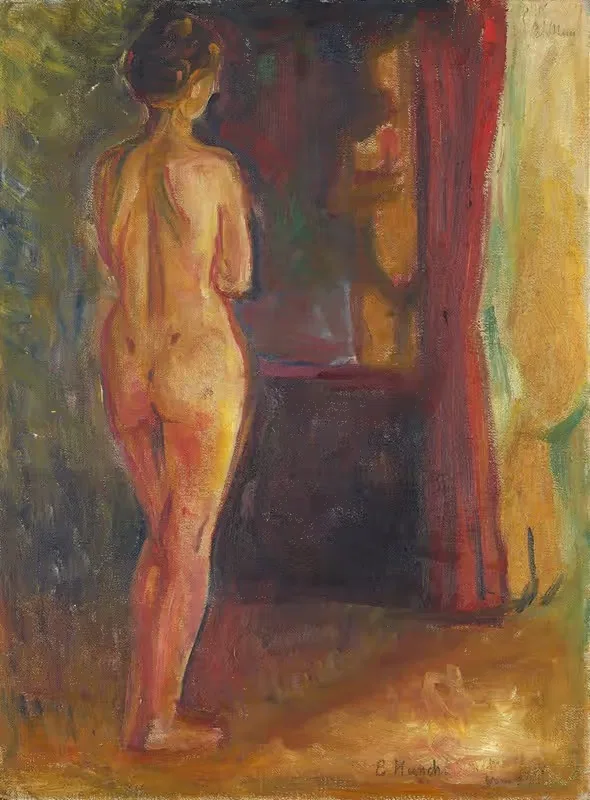 Nude in Front of the Mirror — Edvard Munch