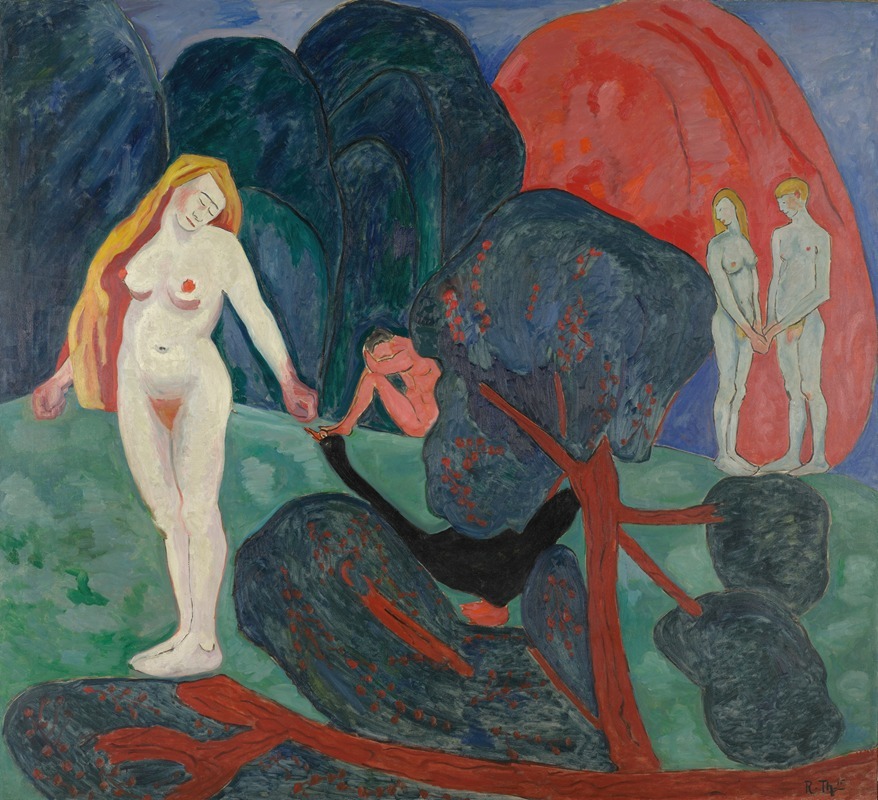 Leda and the Swan by Rudolph Thygesen, 1915 — digital art print download