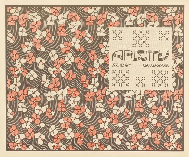 Арлетт Сейден Ткань (Арлетт Вязаный Шелк) by Коломан Мозер, 1901 — digital art print download