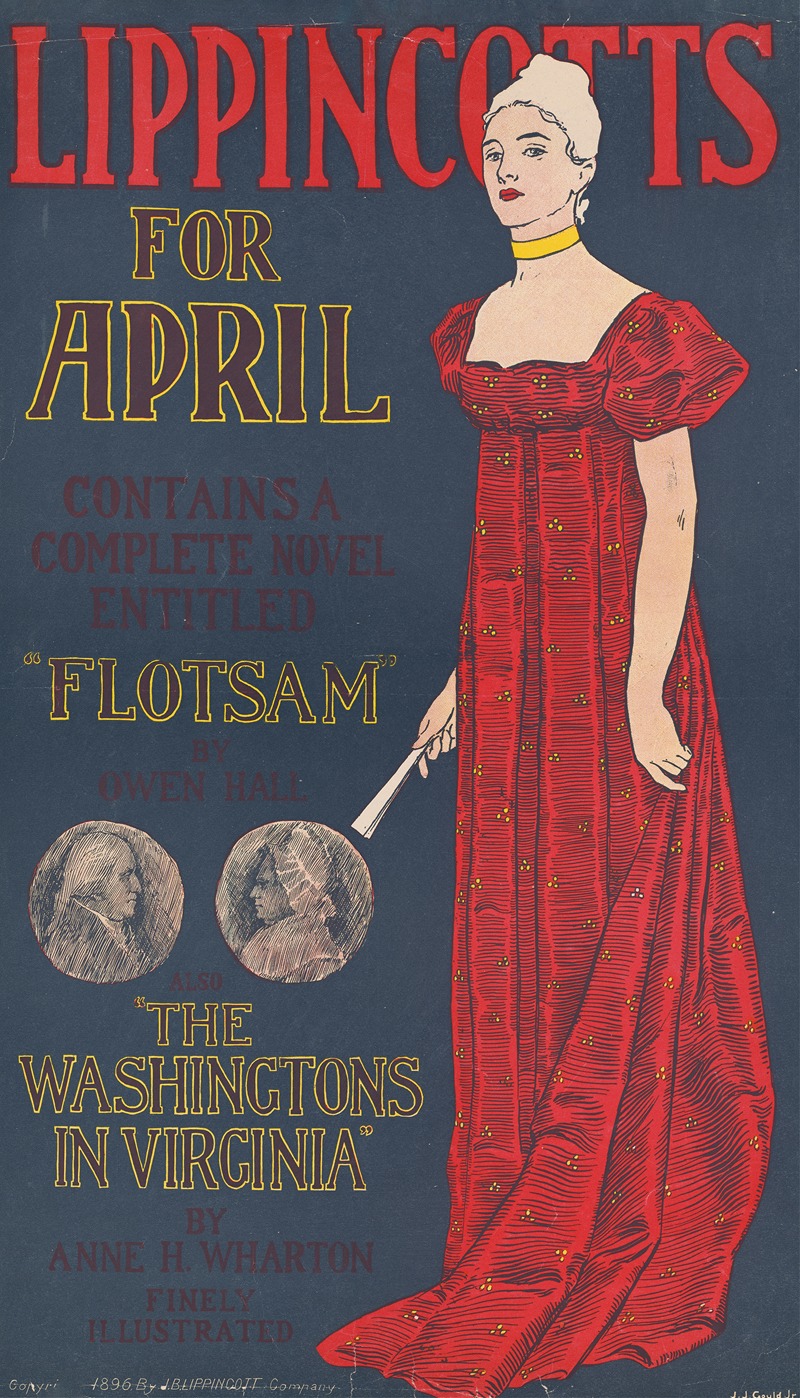 Lippincott's for April by Joseph Gould, 1896 — digital art print download