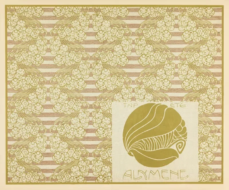 Tapete Alymene (Alymene Wallpaper) — Koloman Moser