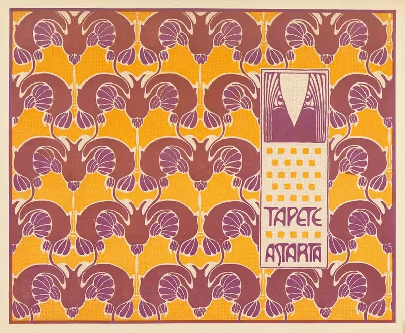 Tapete Astarta (Astarta Wallpaper) — Koloman Moser