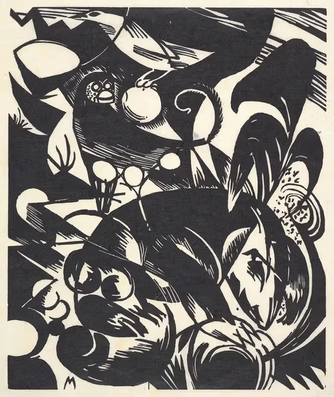 Творение I (История творения I) by Франц Марк, 1914 — digital art print download