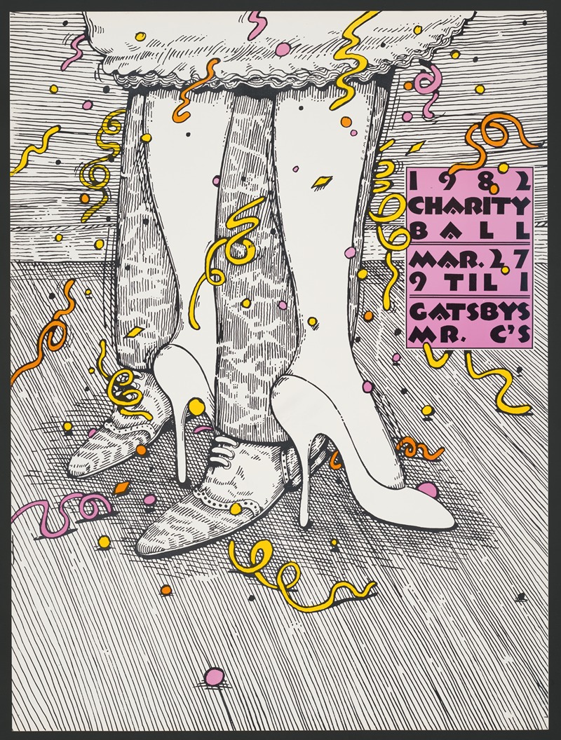 1982 charity ball by Lanny Sommese, 1982 — digital art print download