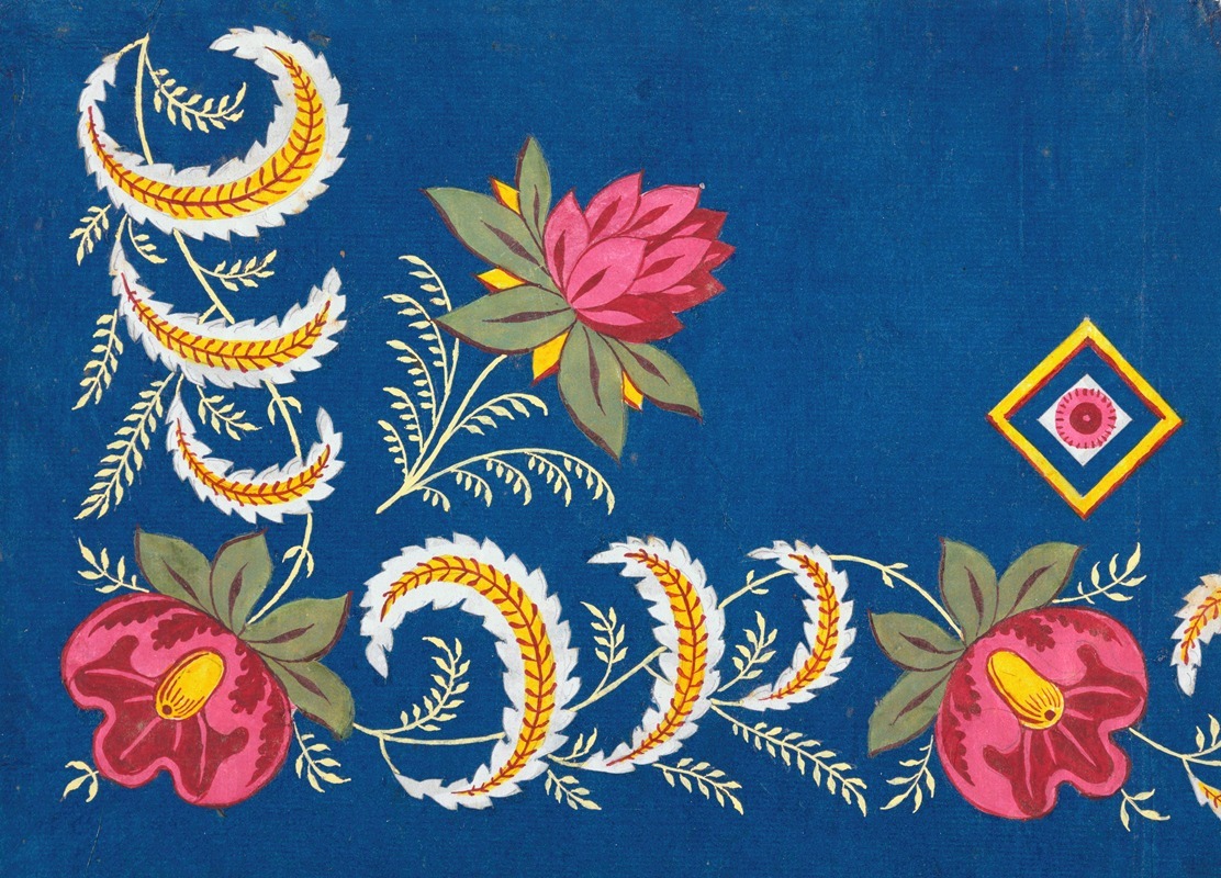 Floral design for printed textile Pl XXVI — Аноним