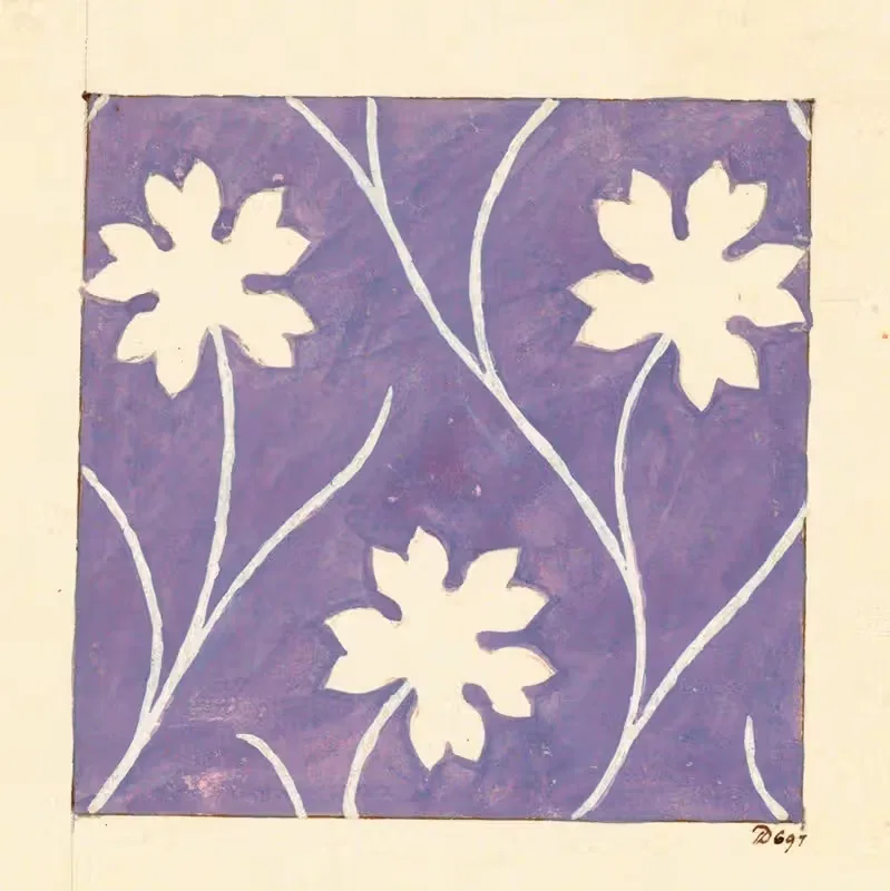 Цветочный дизайн для печатного текстиля by Аноним, 1800–1818 — digital art print download