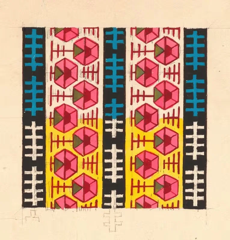 Геометрический дизайн для печатного текстиля I by Аноним, 1800–1818 — digital art print download