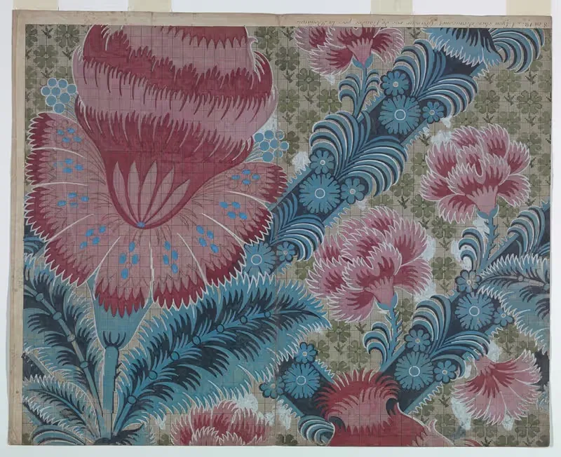 Подготовительный дизайн для шелкового brocade by Аноним — digital art print download