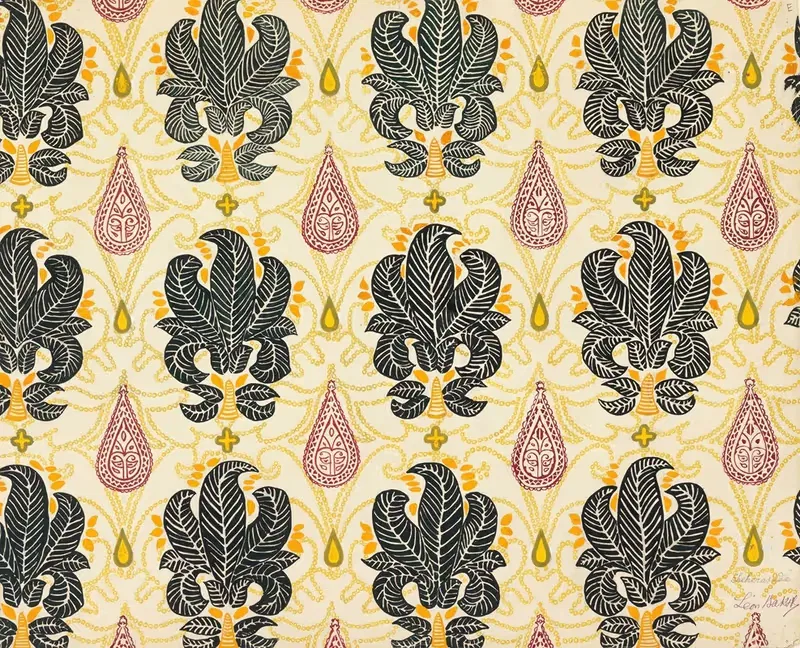 Textile Design for Ballet 'Scheherazade' by Anonymous — digital art print download