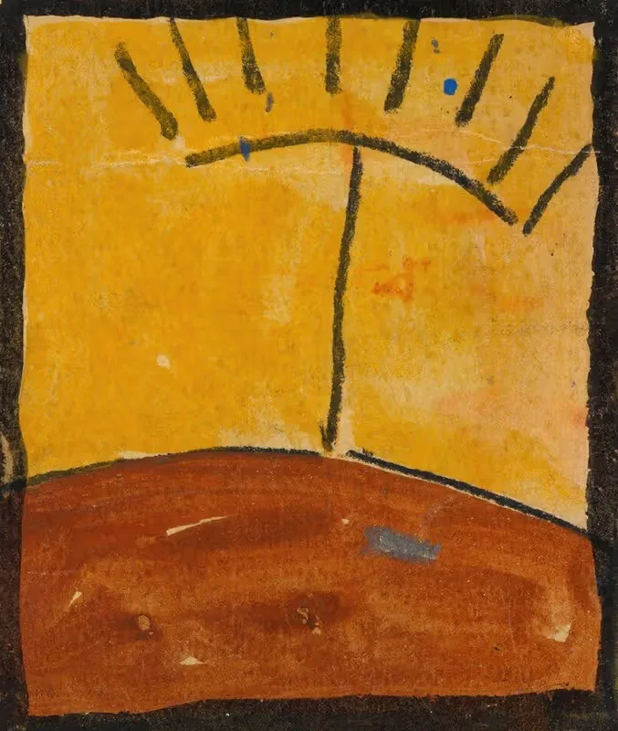 Abstrahierte Landschaft mit Sonnenaufgang — Egon Schiele
