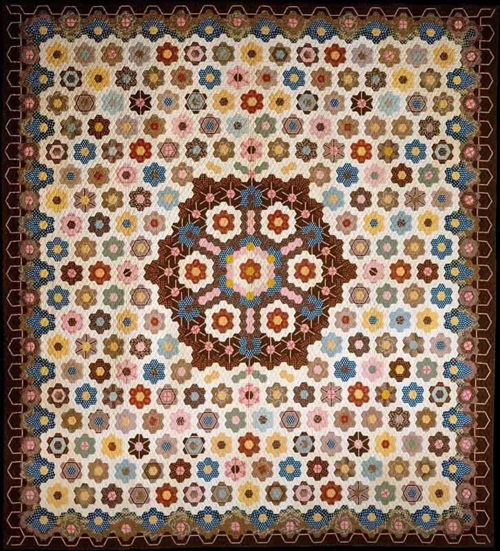 Honeycomb Quilt by Elizabeth Van Horne Clarkson — digital art print download