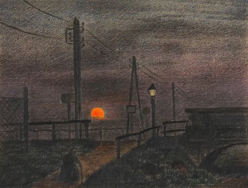 Восходящая луна by Карл Винер, 1924 — digital art print download