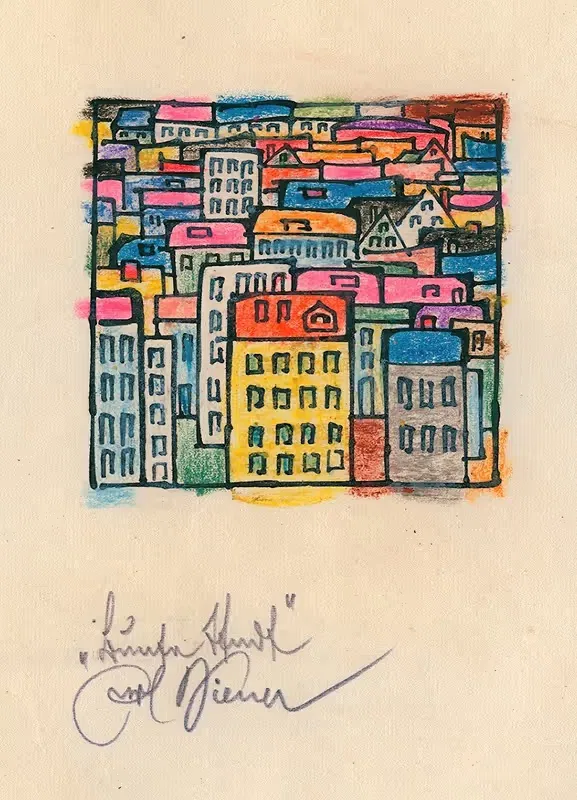Bunte Stadt by Karl Wiener — digital art print download