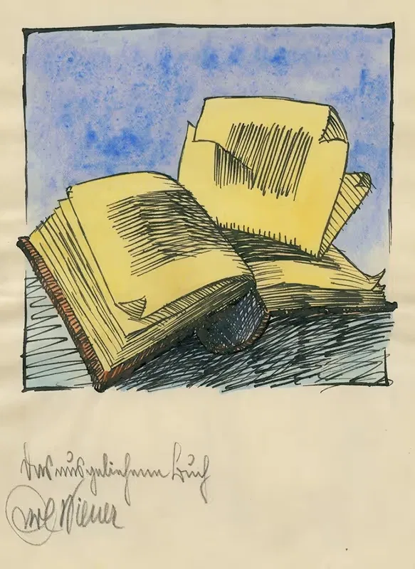 Никогда не прочитанная книга by Карл Винер — digital art print download
