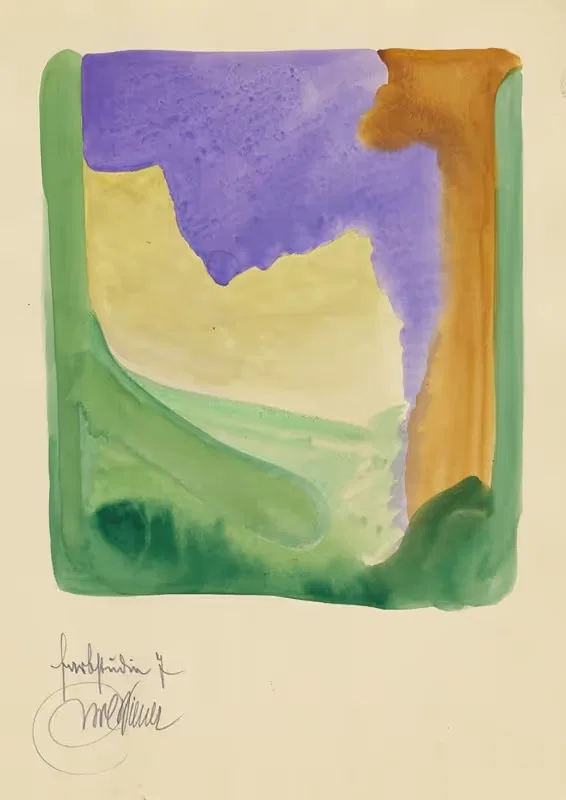 Цветовые исследования, 10 листов VII by Карл Винер, 1923 — digital art print download