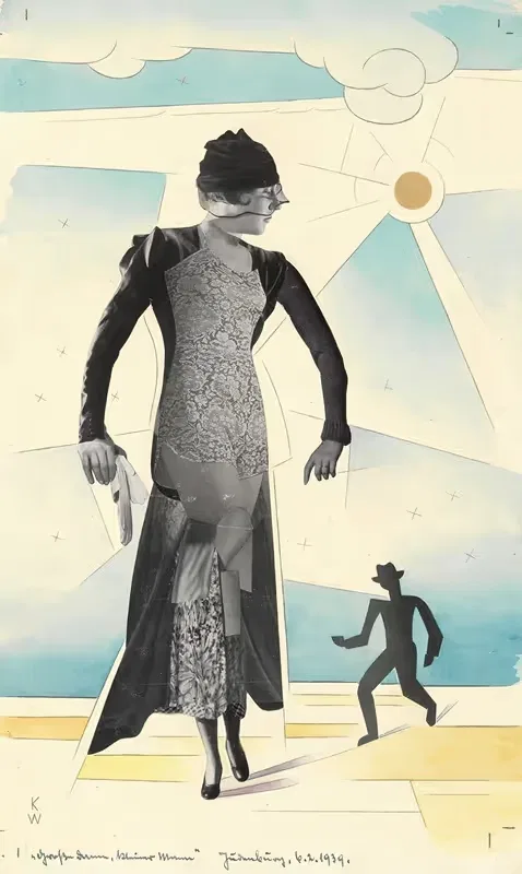 Большая дама, маленький мужчина by Карл Винер, 1939 — digital art print download