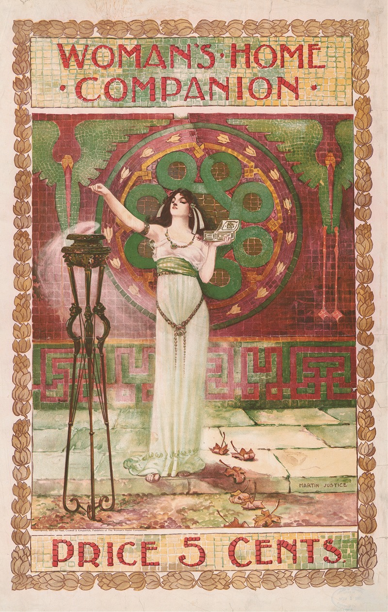 Woman's Home Companion by Martin Justice, 1897 — digital art print download
