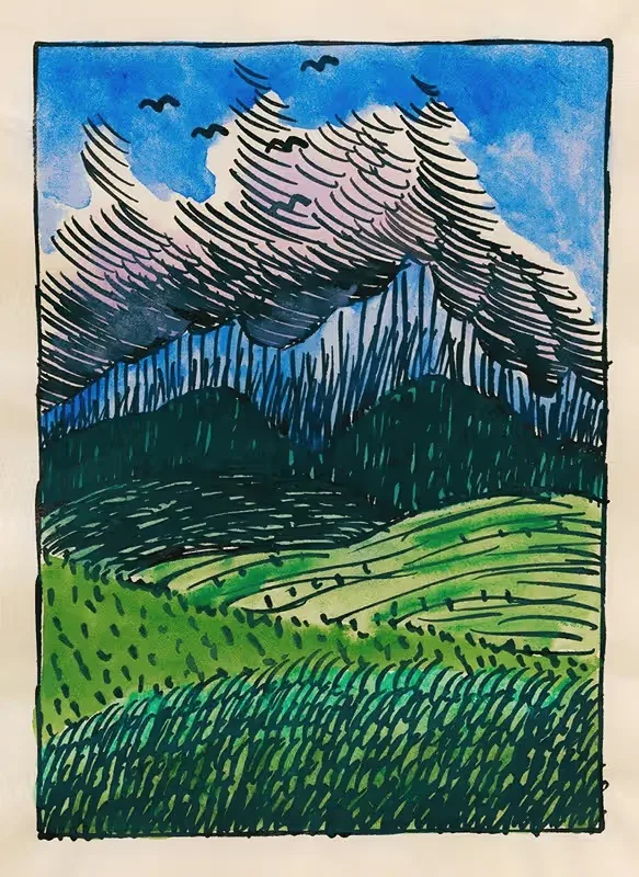 Komposition aus 'Pflaster und Wiese' VIII — Karl Wiener