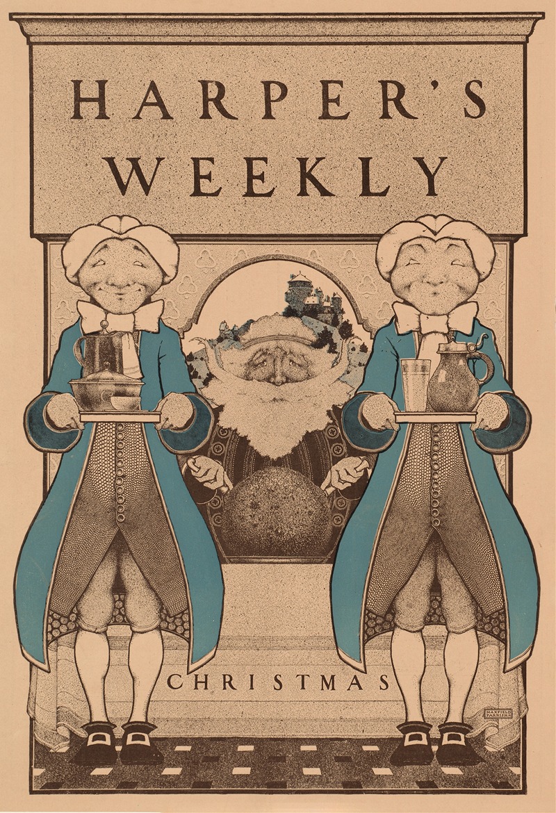 Harper's weekly, Christmas by Максфилд Парриш, 1896 — digital art print download