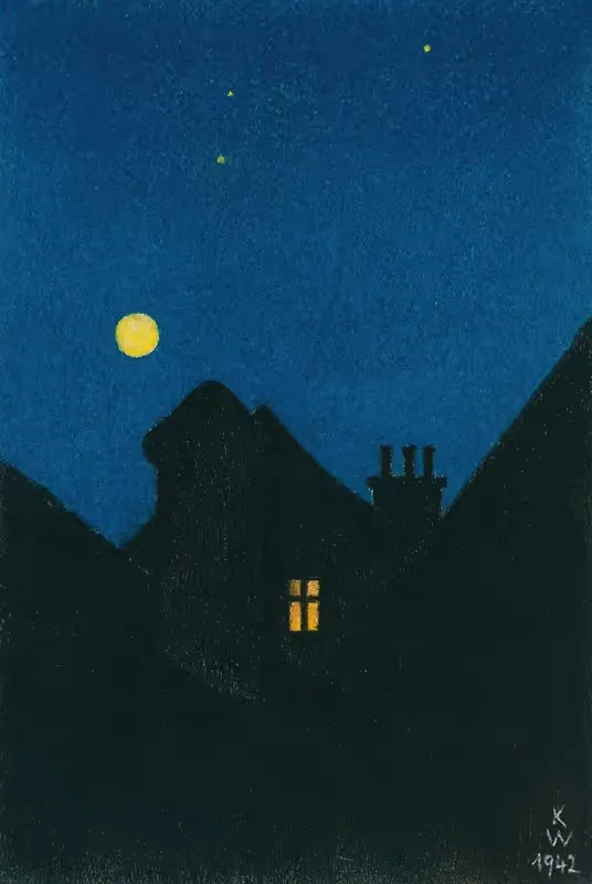 Лунная ночь by Карл Винер, 1942 — digital art print download