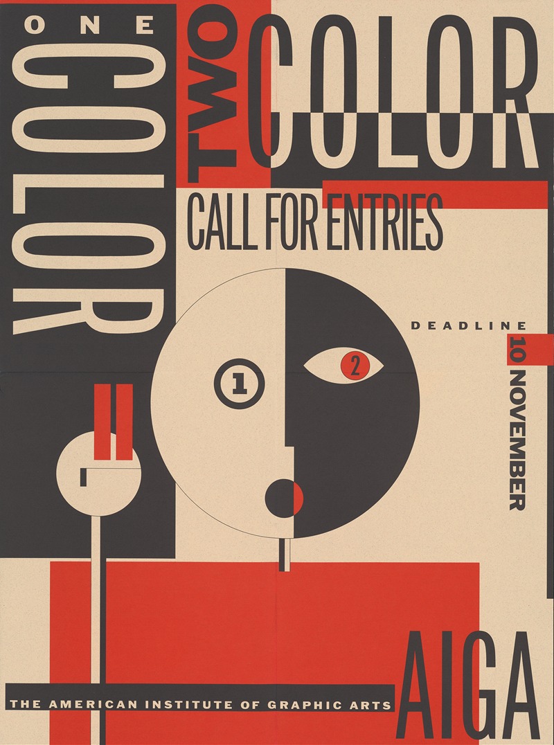 One color – two color – call for entry – AIGA — Michael Mabry