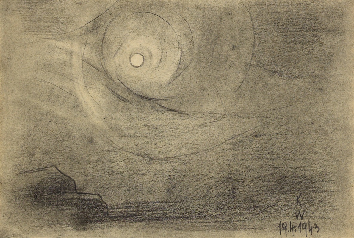 Ohne Titel (Mond) by Карл Винер, 1943 — digital art print download