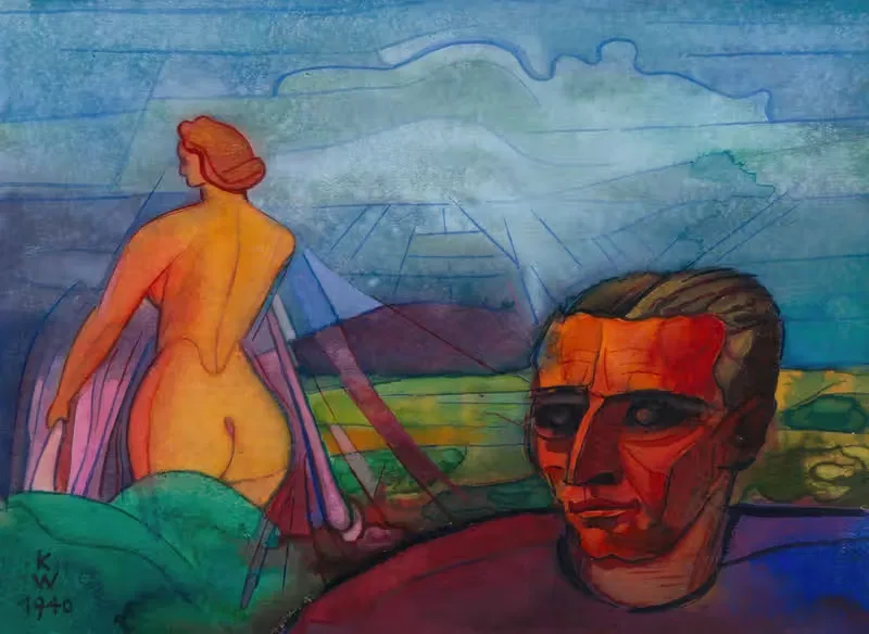 Ohne Titel; aus; 'Die 150 Blätter' X — Karl Wiener