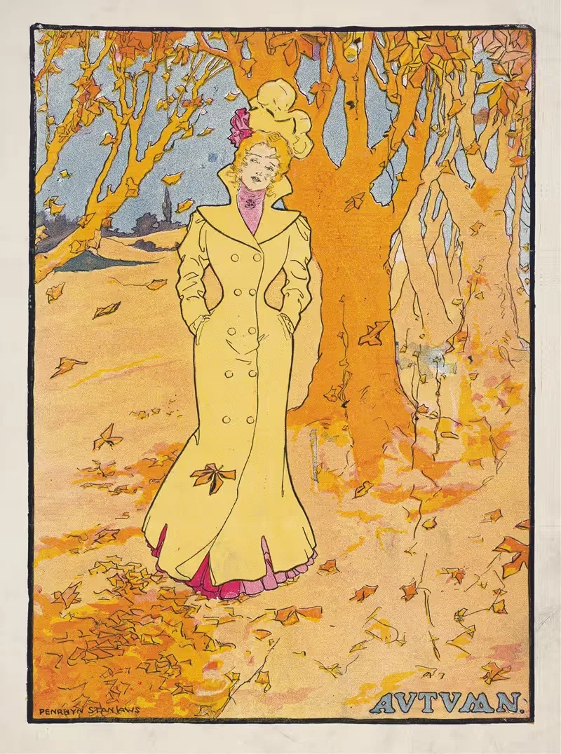 Осень by Пенри Стэнлоус, 1907 — digital art print download