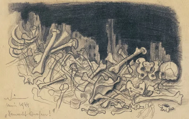 Собирайте кости! by Карл Винер, 1944 — digital art print download