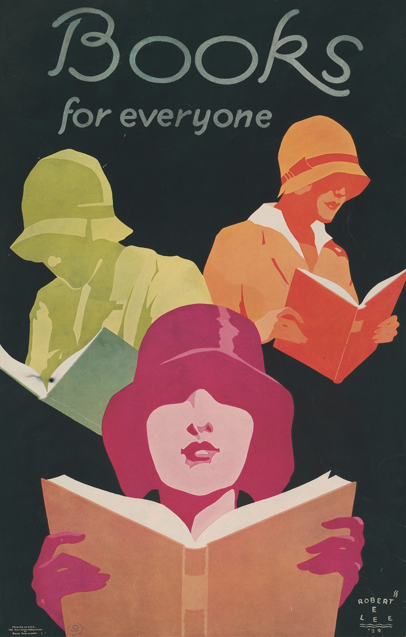 Books for everyone by Robert Edward Lee, 1929 — digital art print download