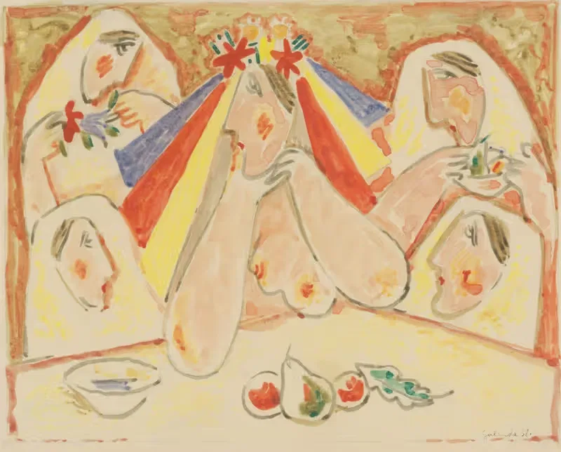 Невеста (Невеста среди подружек невесты) by Микулаш Галанда, 1938 — digital art print download