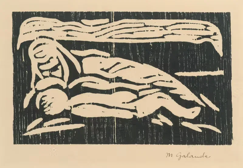 Мать с ребенком by Микулаш Галанда, 1925 — digital art print download