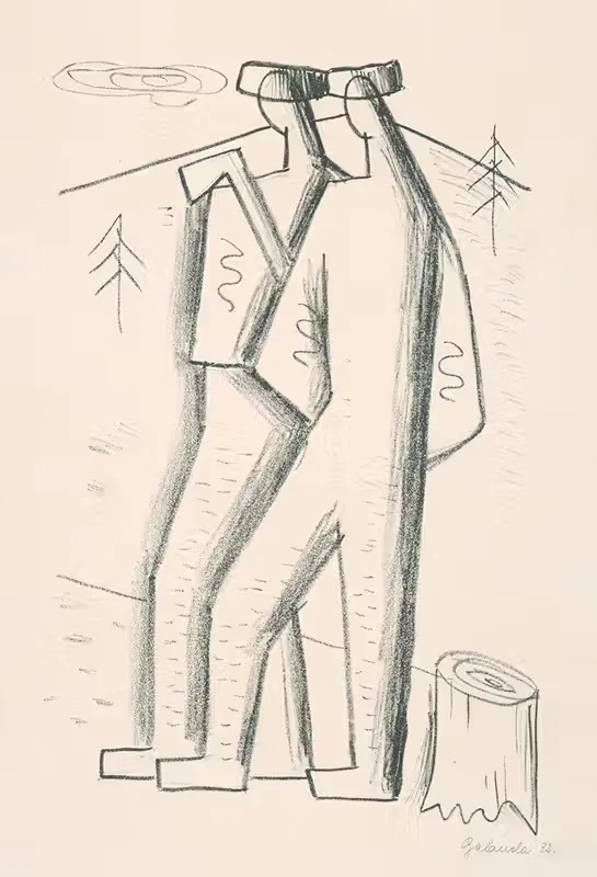 Лесорубы by Микулаш Галанда, 1932 — digital art print download
