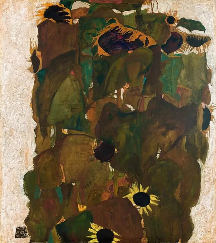 Подсолнухи I by Эгон Шиле, 1911 — digital art print download