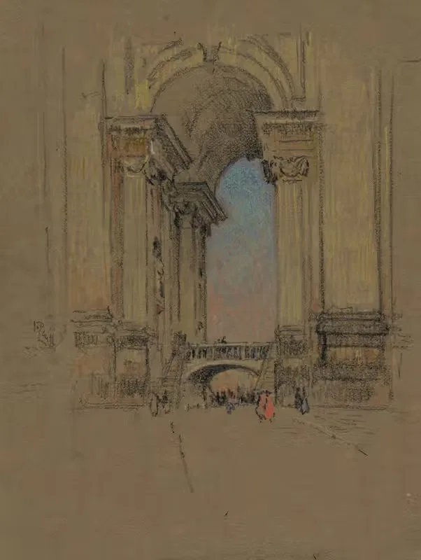 Вход в Ватикан by Джозеф Пеннел, 1909 — digital art print download