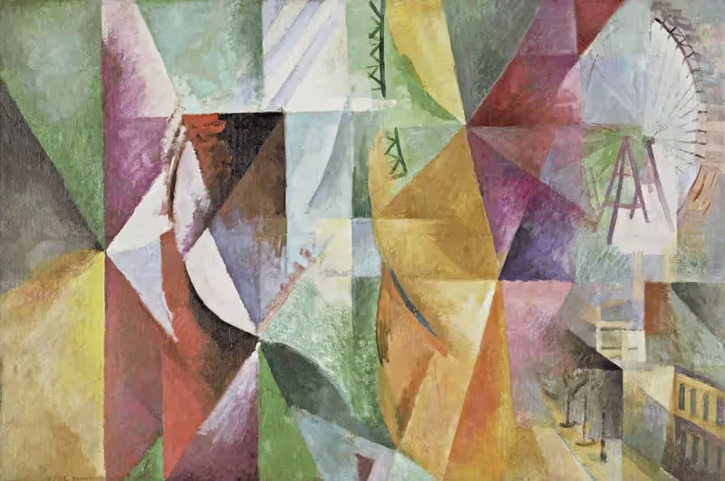 Три окна, башня и колесо by Робер Делоне, 1912 — digital art print download