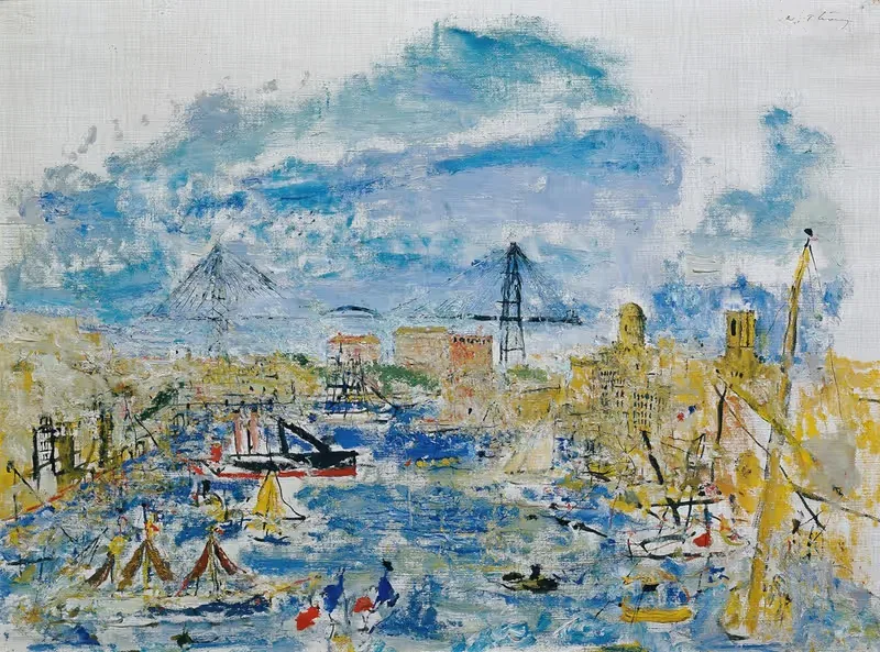 Порт Марселя by Вильгельм Тёни, 1933-1936 — digital art print download