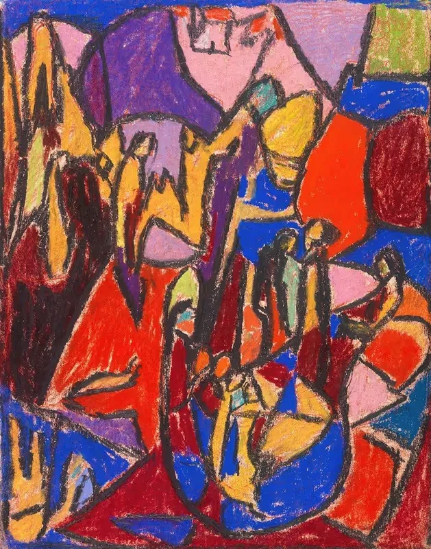 Поклонение by Адольф Хёльцель, 1930 — digital art print download