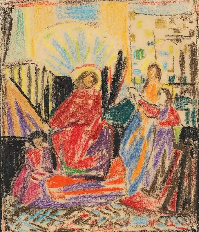 Religiöses Motiv by Adolf Hölzel, 1920 — digital art print download