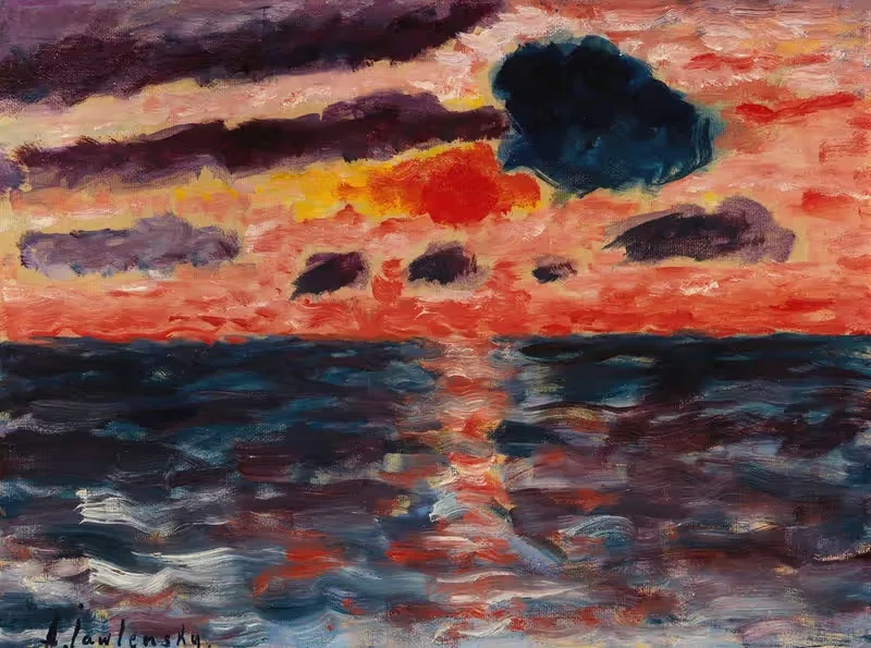Закат, Боркум by Алексей фон Явленский, 1928 — digital art print download