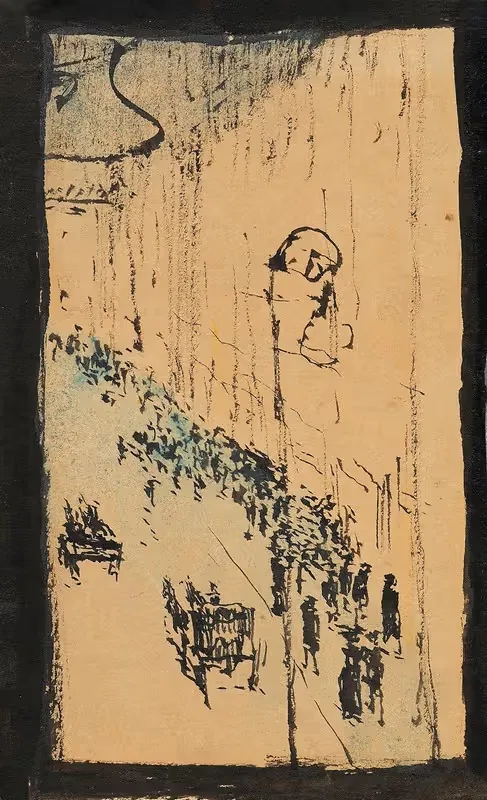 Улица в Париже by Август Макке, 1907 — digital art print download