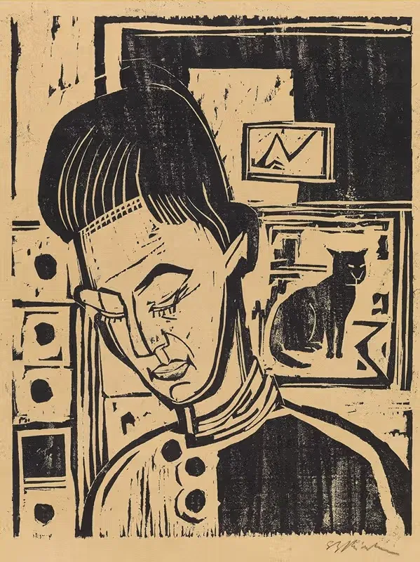 Голова мальчика Андреаса by Эрнст Людвиг Кирхнер, 1924 — digital art print download