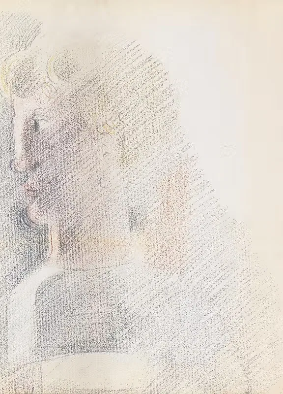 Голова в профиль by Оскар Шлеммер, 1930 — digital art print download