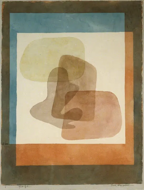 Freies, streng gefasst (Free forms rigidly mounted) — Paul Klee